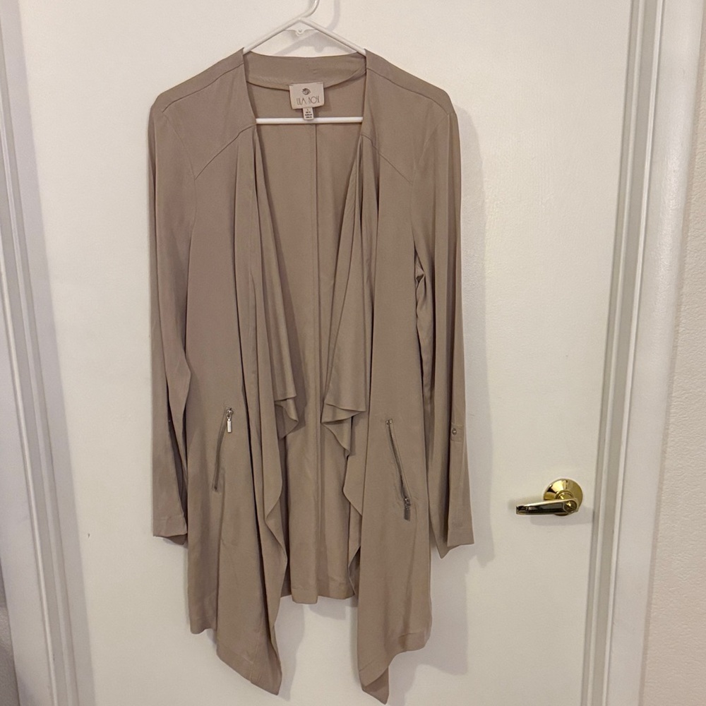 Lila Rose Beige Cardigan